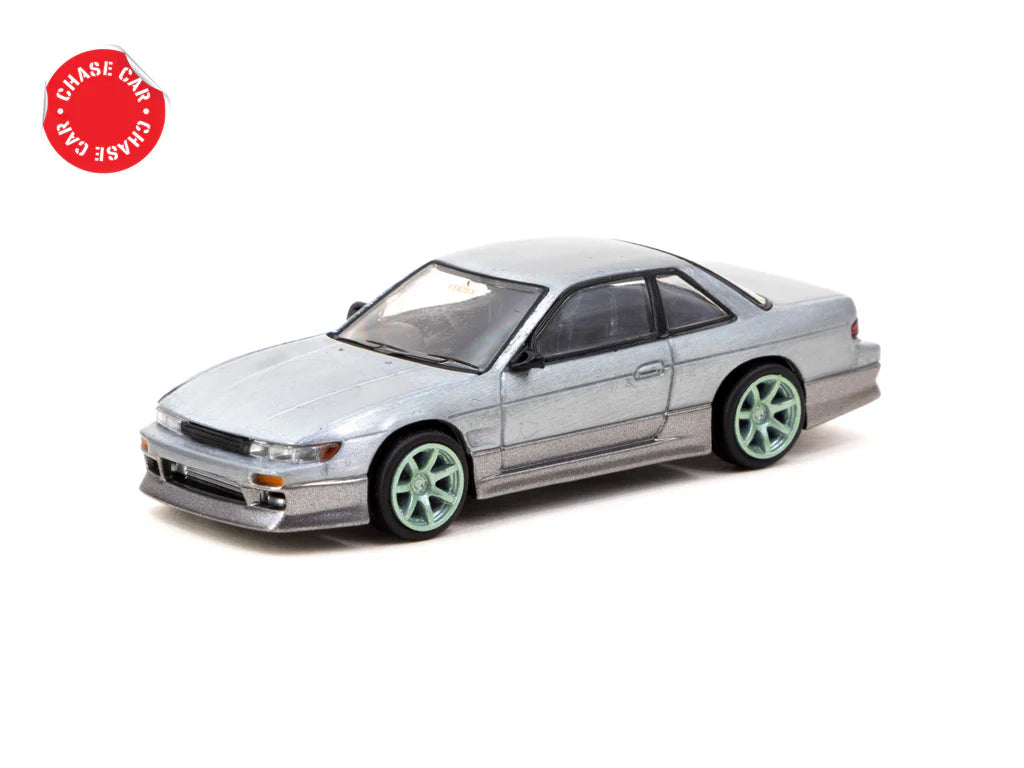 Tarmac Works 1:64 VERTEX Nissan Silvia S13 Green / Grey T64G-025 Tarmac Works 1:64 VERTEX Nissan Silvia S13 Green / Grey T64G-025