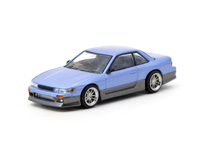 Tarmac Works 1:64 VERTEX Nissan Silvia (S13) Blue / Grey T64G-025-PU