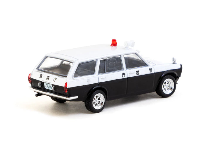 Tarmac Works 1:64 Datsun Bluebird 510 Wagon Japan Police Car T64G-026-PC