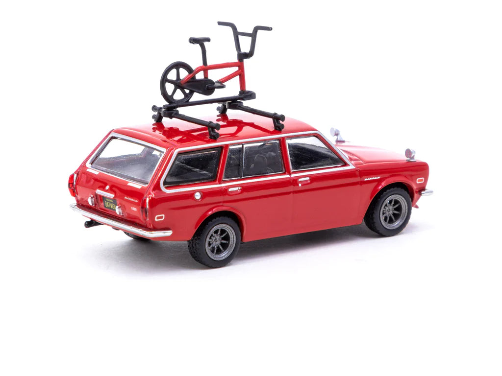 Tarmac Works 1:64 Datsun Bluebird 510 Wagon Red