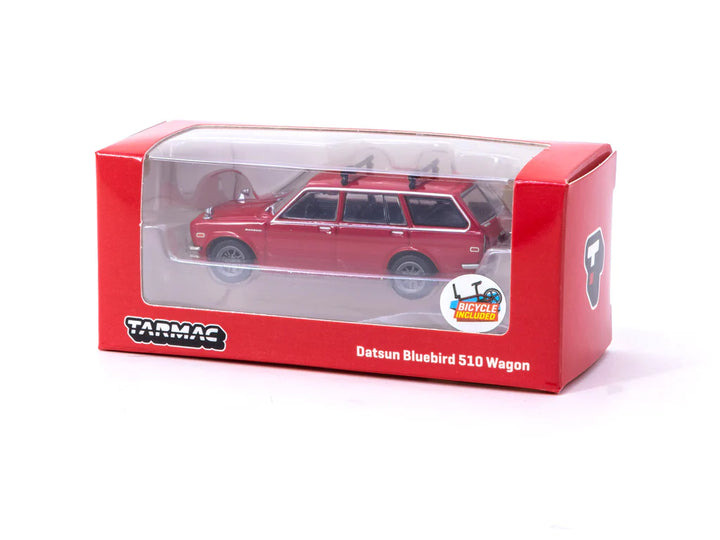 Tarmac Works 1:64 Datsun Bluebird 510 Wagon Red