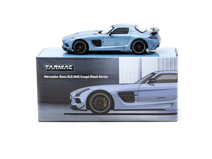 Tarmac Works 1:64 Mercedes-Benz SLS AMG Coupé Black Series Matte Blue T64G-027-MB