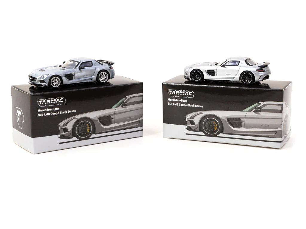 Tarmac Works 1:64 Mercedes-Benz SLS AMG Coupé Black Series Silver Metallic