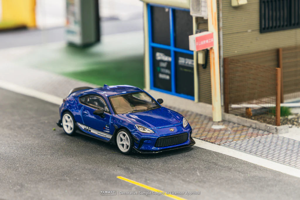 Tarmac Works 1:64 HKS Toyota GR86 Blue Metallic T64G-038-BL