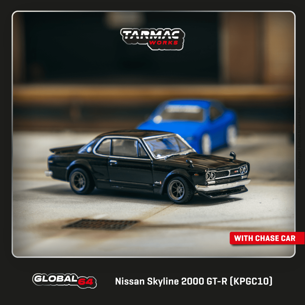 Tarmac Works 1:64 Nissan Skyline 2000 GT-R (KPGC10) Black T64G-043-BK