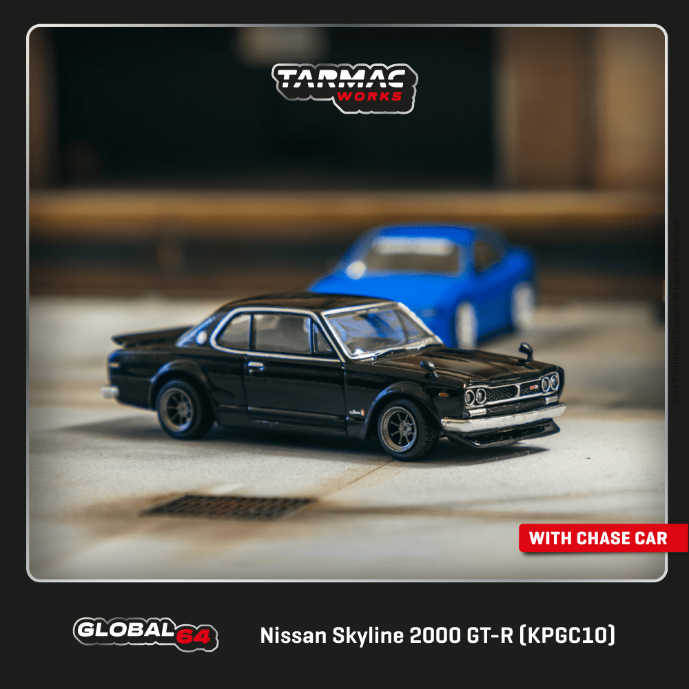 Tarmac Works 1:64 Nissan Skyline 2000 GT-R (KPGC10) Black T64G-043 Tarmac Works 1:64 Nissan Skyline 2000 GT-R (KPGC10) Black T64G-043