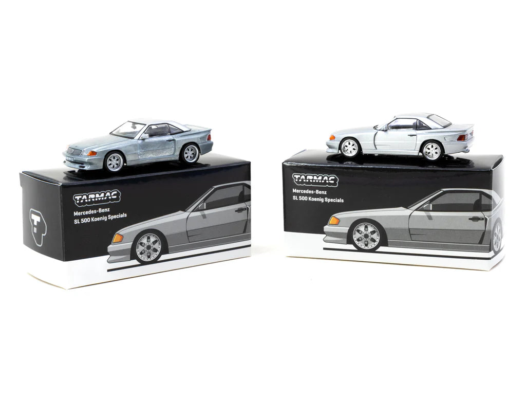 Tarmac Works 1:64 Mercedes-Benz SL 500 Koenig Specials Silver T64G-045-SL