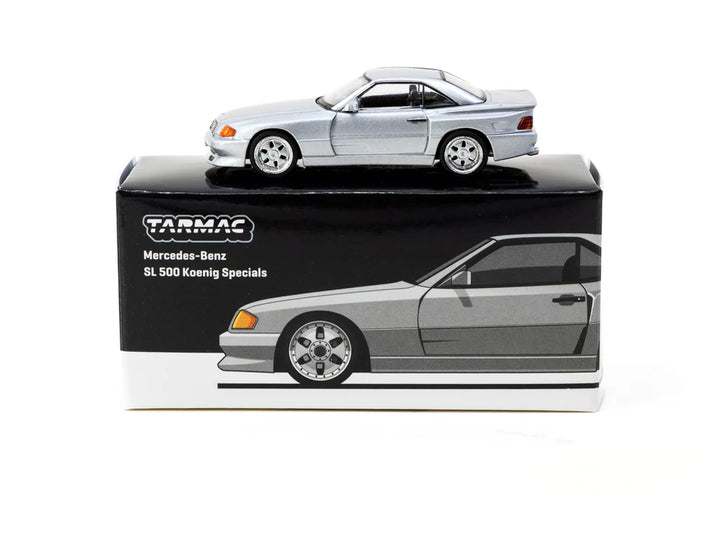 Tarmac Works 1:64 Mercedes-Benz SL 500 Koenig Specials Silver T64G-045-SL