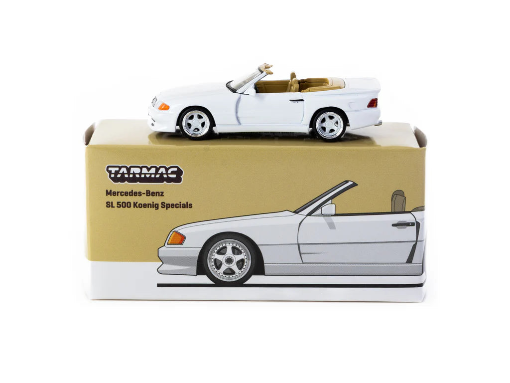 Tarmac Works 1:64 Mercedes-Benz SL 500 Koenig Specials White T64G-045-WH