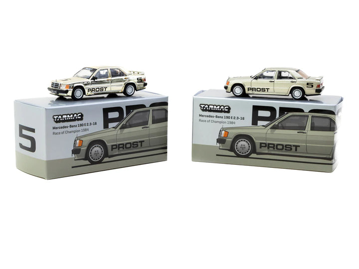 Tarmac Works 1:64 Mercedes-Benz 190 E 2.3-16 Race of Champion 1984 Alain Prost T64G-047-84ROC05