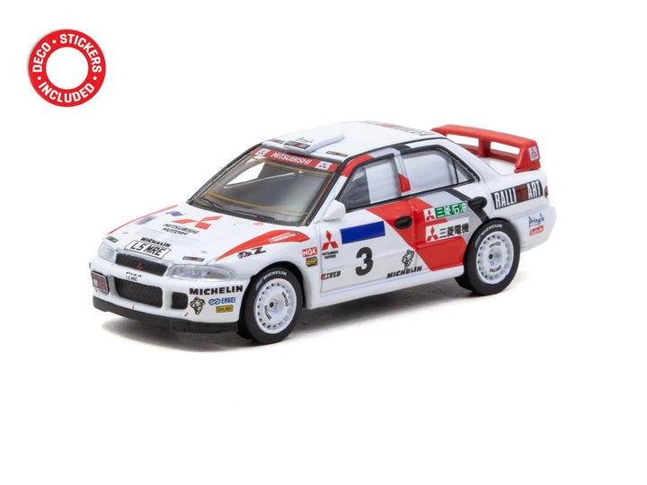 Tarmac Works 1:64 Mitsubishi Lancer Evolution II Hong Kong Beijing Rally T64G-049-94HKBR03