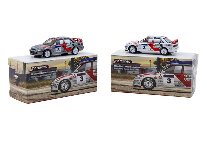 Tarmac Works 1:64 Mitsubishi Lancer Evolution II Hong Kong Beijing Rally T64G-049-94HKBR03