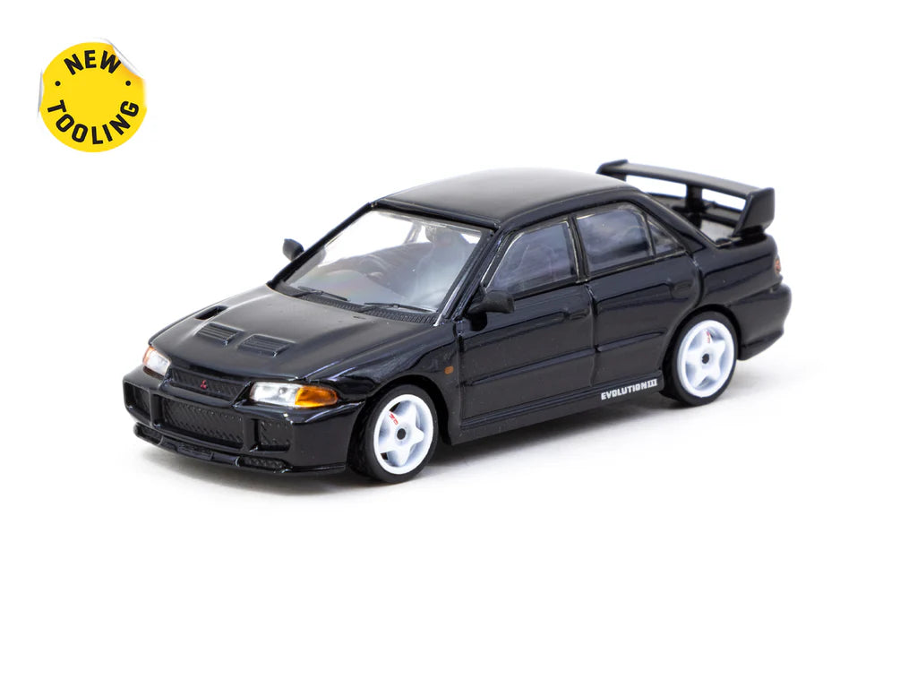 Tarmac Works 1:64 Mitsubishi Lancer GSR Evolution III Black T64G-050-BK