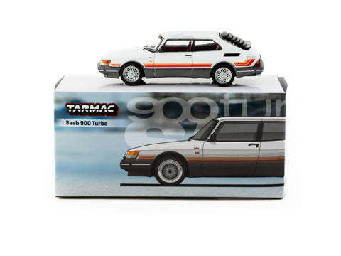 Tarmac Works 1:64 Saab 900 Turbo White T64G-056-WH