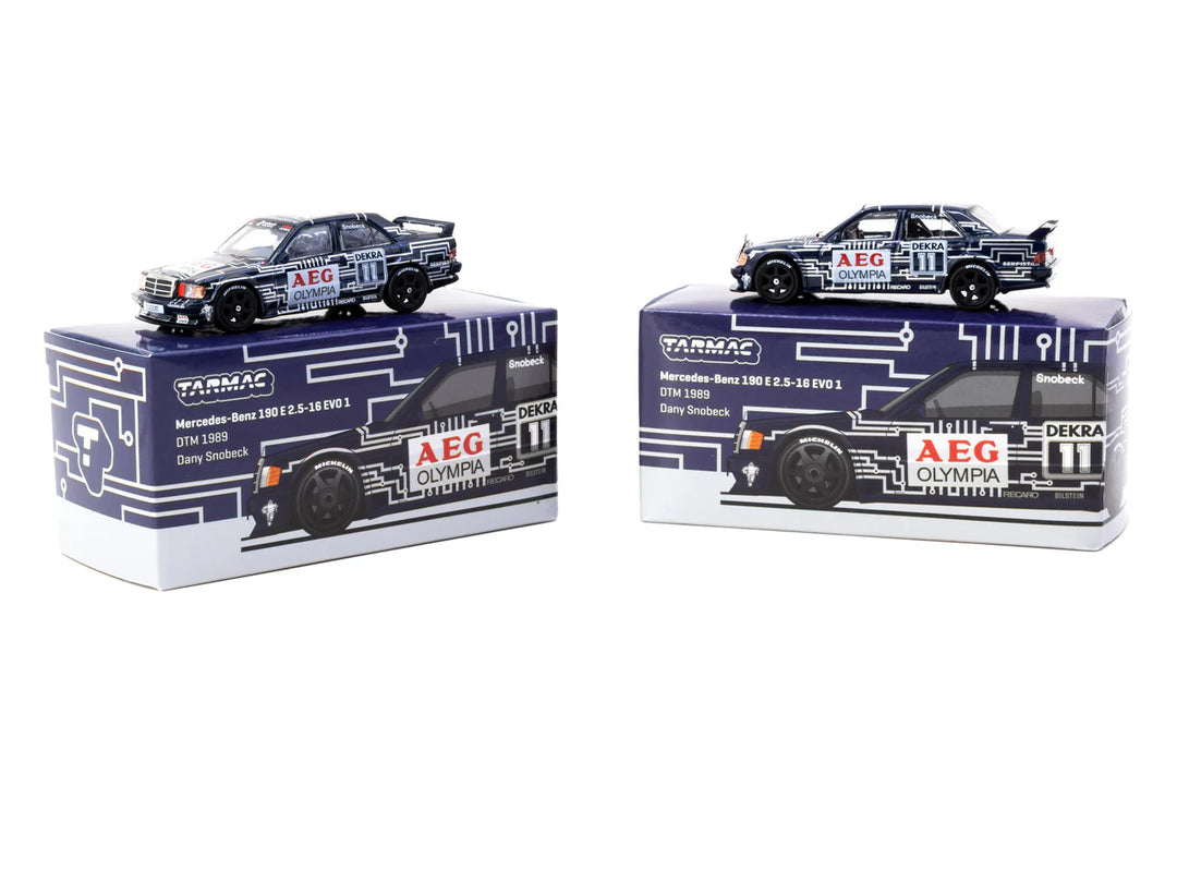 Tarmac Works 1:64 Mercedes-Benz 190 E 2.5-16 EVO 1 DTM 1989 Dany Snobeck T64G-057-89DTM11