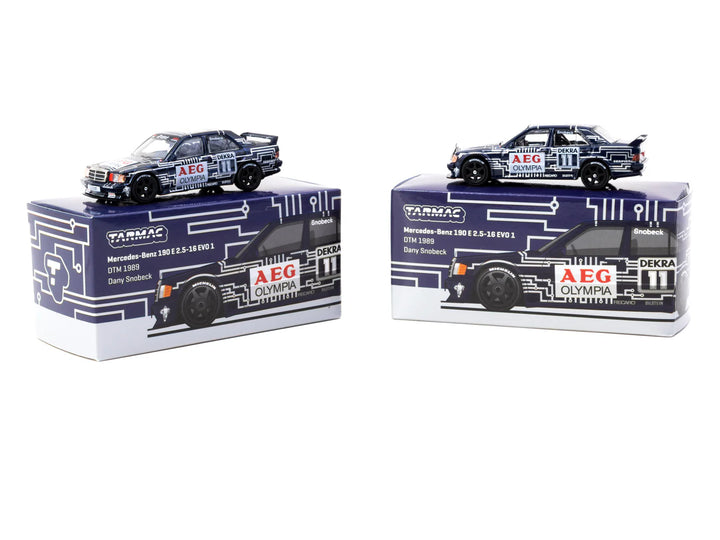 Tarmac Works 1:64 Mercedes-Benz 190 E 2.5-16 EVO 1 DTM 1989 Dany Snobeck T64G-057-89DTM11