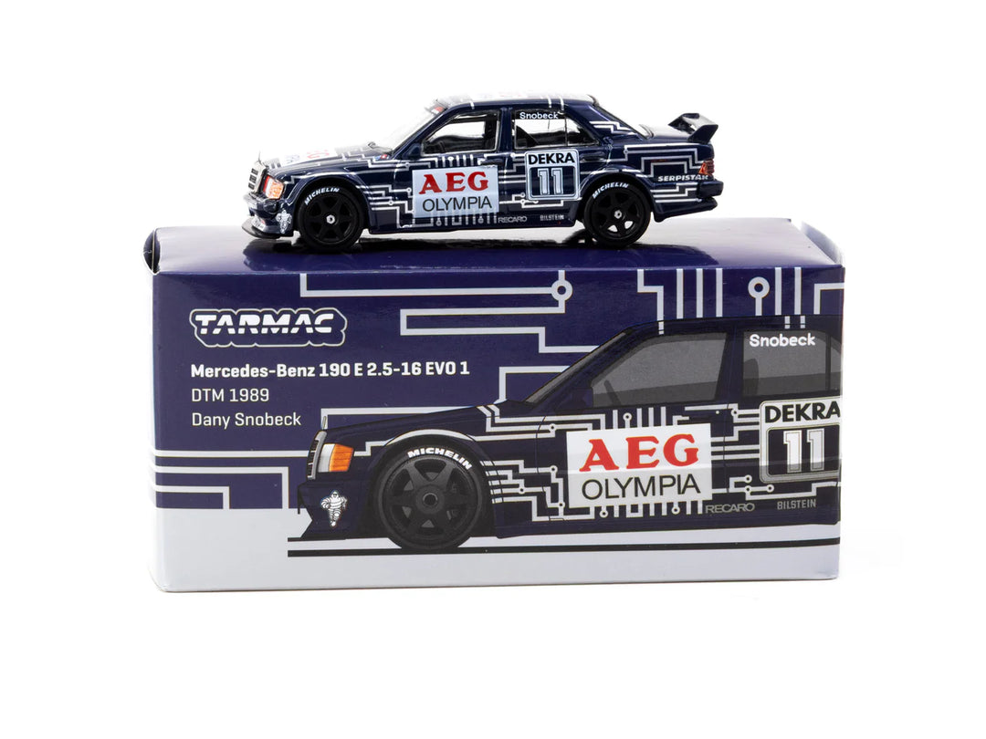 Tarmac Works 1:64 Mercedes-Benz 190 E 2.5-16 EVO 1 DTM 1989 Dany Snobeck T64G-057-89DTM11