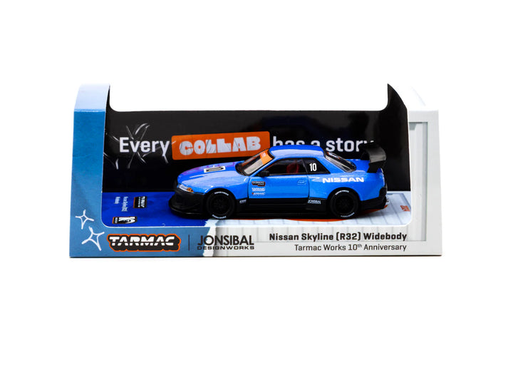 Tarmac Works 1:64 Nissan Skyline (R32) Widebody -Designed by Jon Sibal 10th Anniversary T64G-061-10TH
