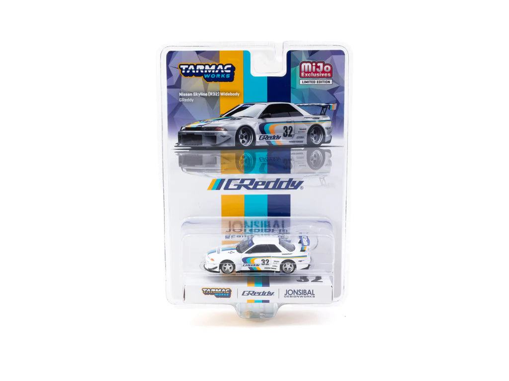 Tarmac x Mijo 1:64 NISSAN SKYLINE GT-R R32 WIDEBODY JONSIBAL T64G-061-GDY