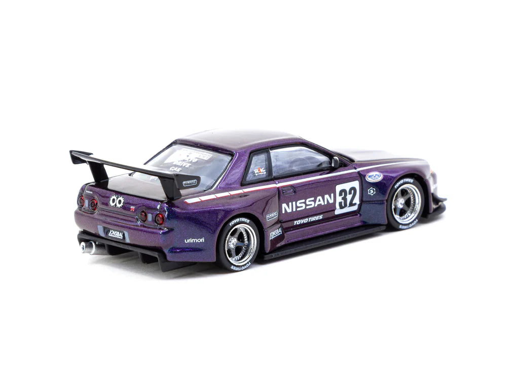 Tarmac Works 1:64 Nissan Skyline (R32) Widebody Midnight purple T64G-061-MP