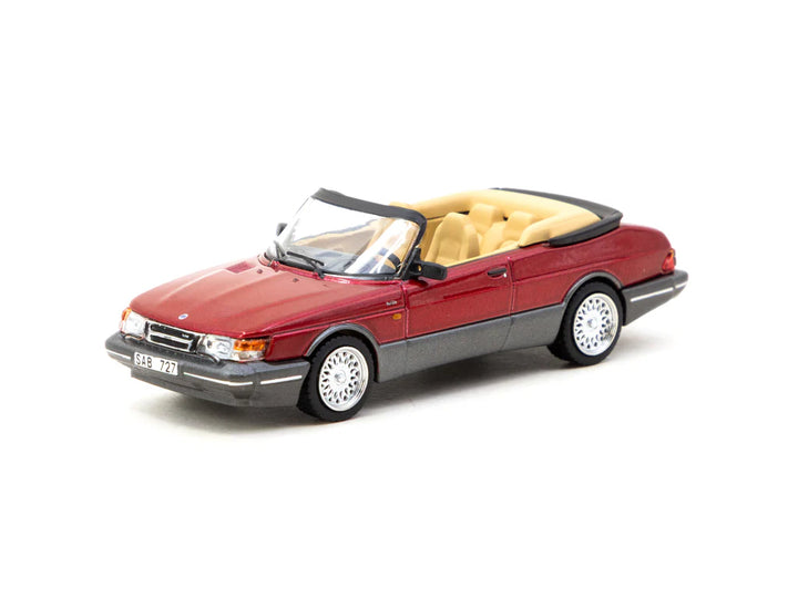 Tarmac Works 1:64 Saab 900 Turbo Convertible Red T64G-067-RE