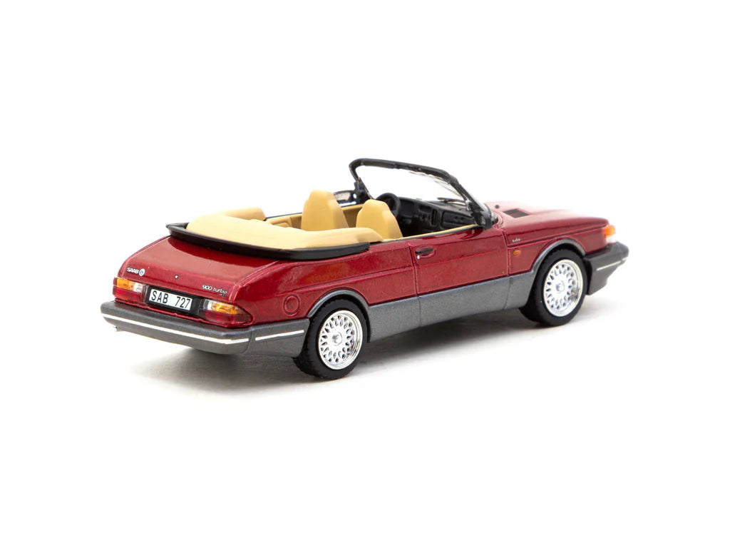 Tarmac Works 1:64 Saab 900 Turbo Convertible Red T64G-067-RE