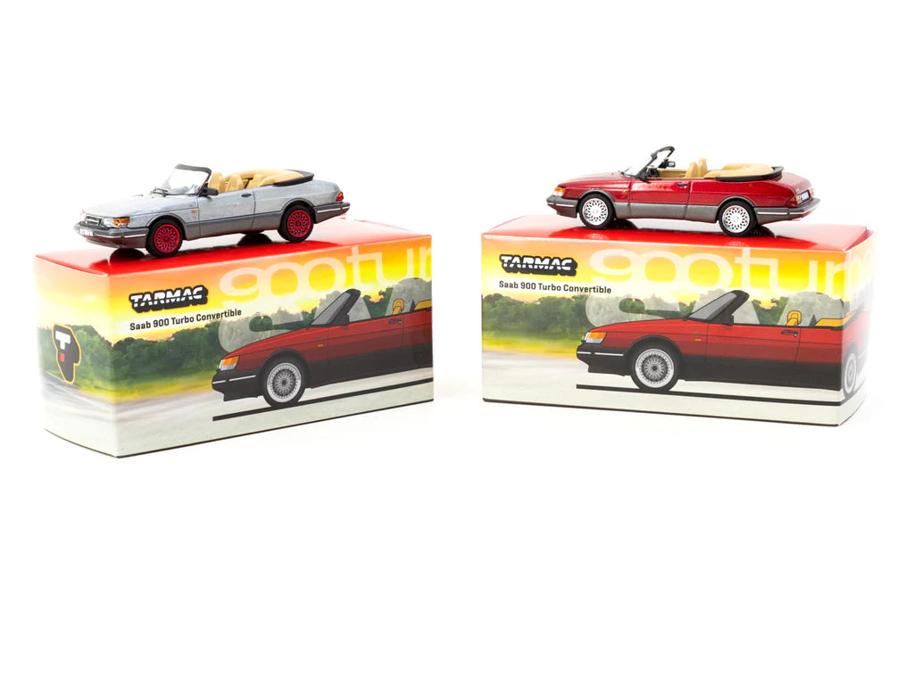 Tarmac Works 1:64 Saab 900 Turbo Convertible Red T64G-067-RE