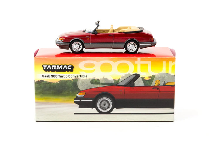 Tarmac Works 1:64 Saab 900 Turbo Convertible Red T64G-067-RE
