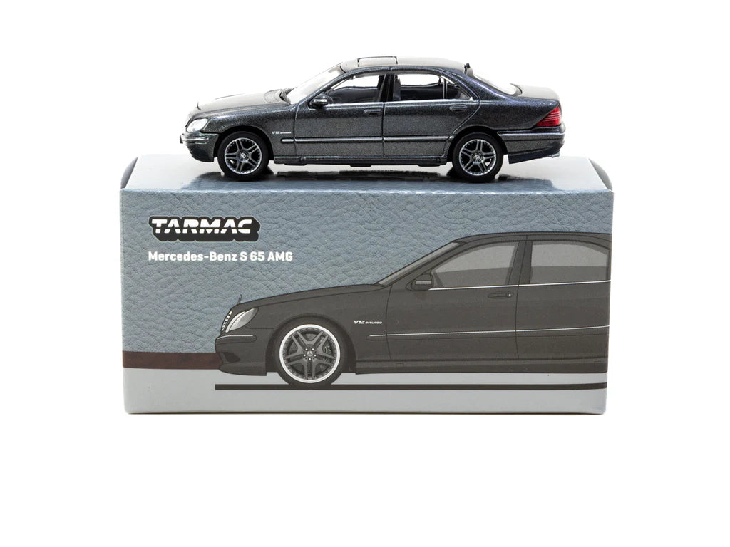Tarmac Works Global 64 – Mercedes Benz S65 AMG Classe S 1/64 Grigio – T64G-072-GY