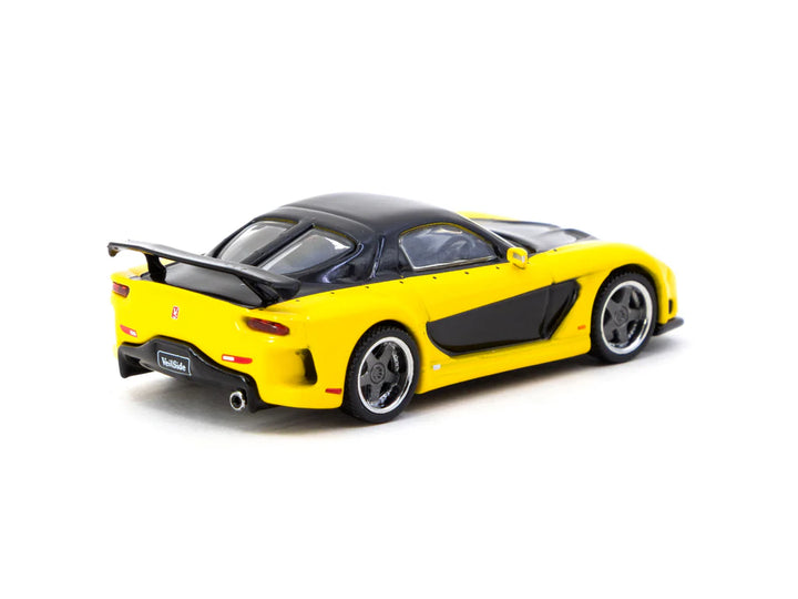 Tarmac Works 1:64 Mazda RX-7 VeilSide Fortune7 Yellow / Black T64G-075-YE