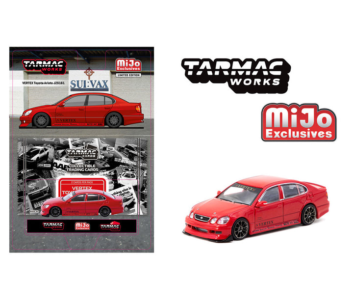[Preorder] Tarmac Works 1:64 VERTEX Toyota Aristo JZS161 – Red- Mijo Exclusives – Global64 T64G-081-RE