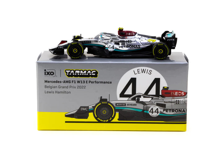 Tarmac Works 1:64 Mercedes-AMG F1 W13 E Performance Belgian Grand Prix 2022 Lewis Hamilton