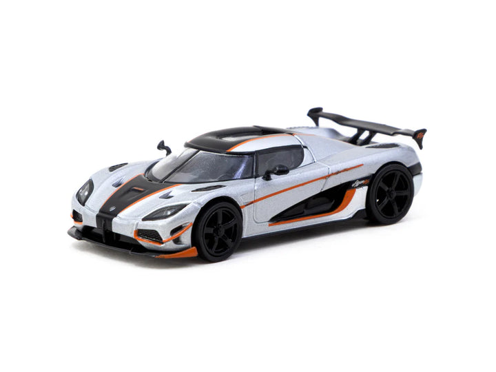 Tarmac Works 1:64 Koenigsegg Agera RS Moon Silver / Black T64G-TL005-MS