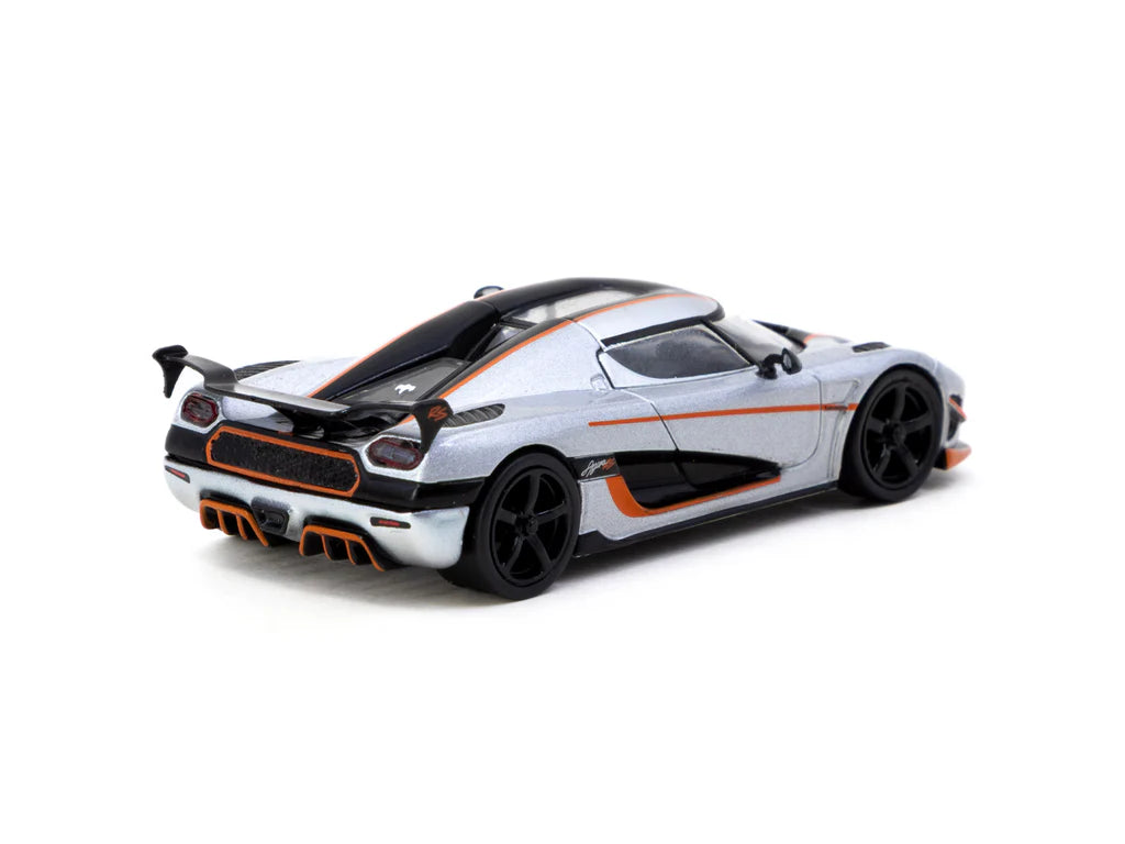 Tarmac Works 1:64 Koenigsegg Agera RS Moon Silver / Black T64G-TL005-MS