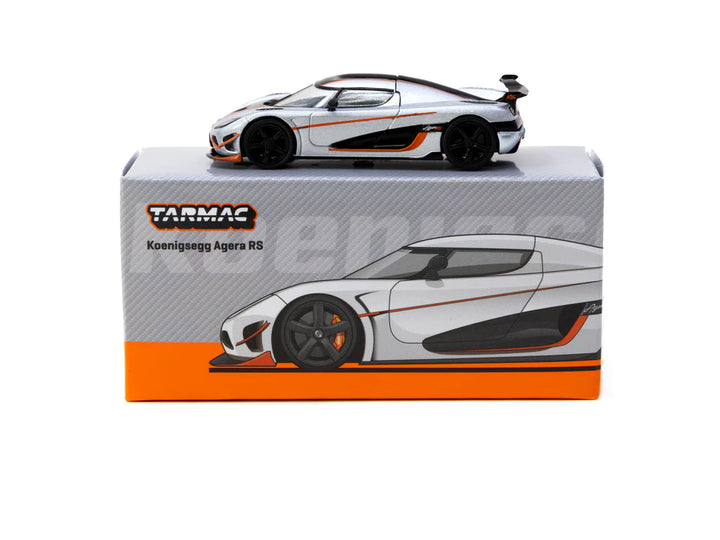 Tarmac Works 1:64 Koenigsegg Agera RS Moon Silver / Black T64G-TL005-MS