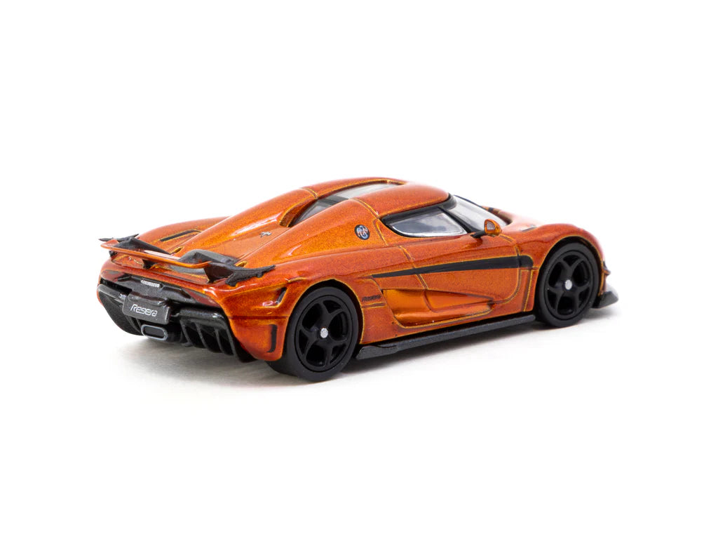 Tarmac Works 1:64 Koenigsegg Regera Orange Metallic / Black Stripes T64G-TL017-OR