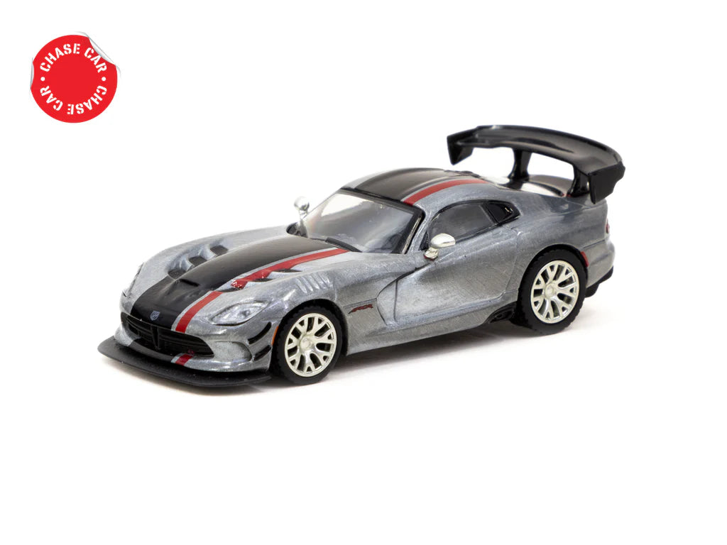 Tarmac Works 1:64 Dodge Viper ACR Extreme Silver Metallic