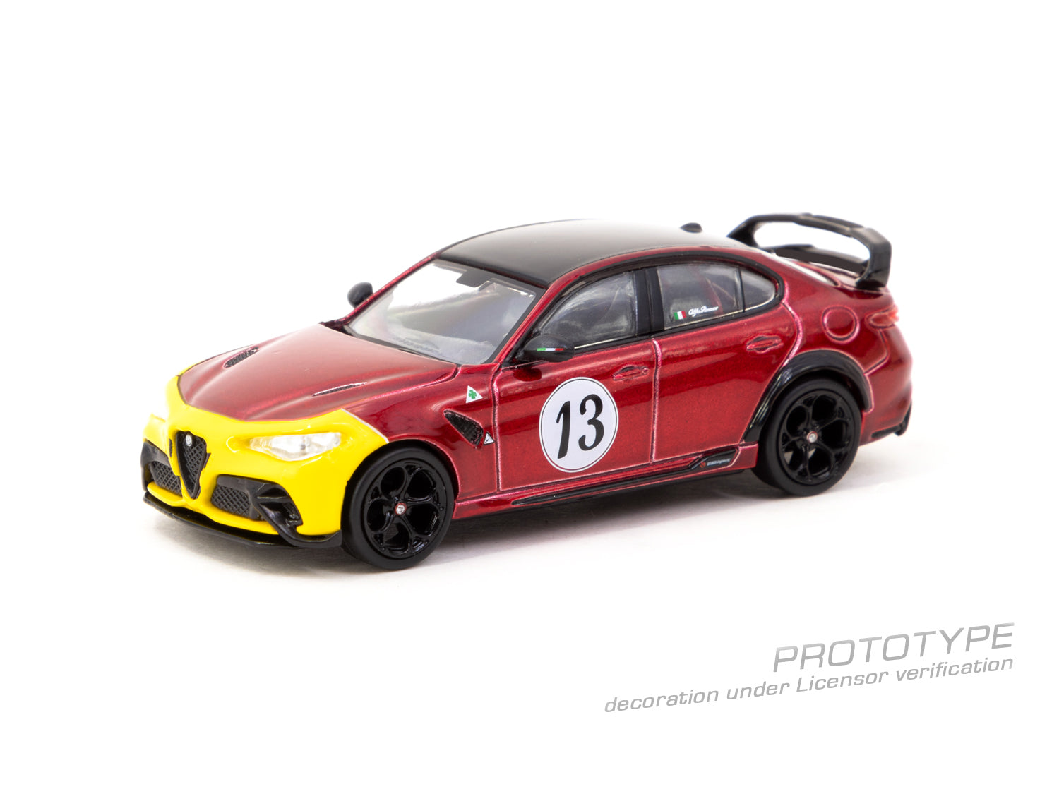 Tarmac Works 1:64 Alfa Romeo Giulia GTAm Red / Yellow T64G-TL031-MRY ...