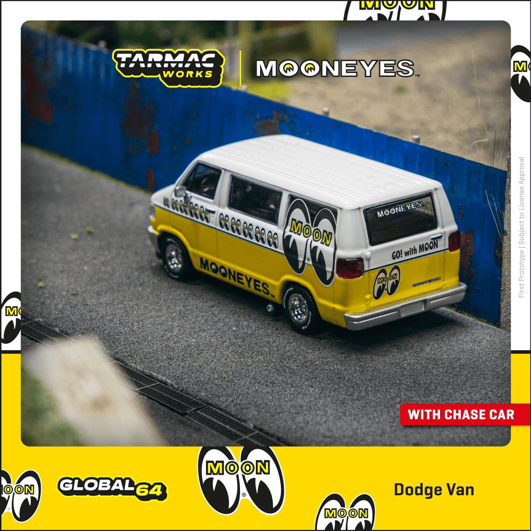 Tarmac Works 1:64 Dodge Van Mooneyes T64G-TL032-ME
