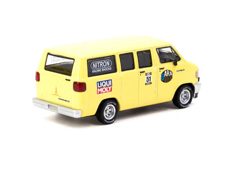 Tarmac Works 1:64 Dodge Van Yellow T64G-TL032-YL