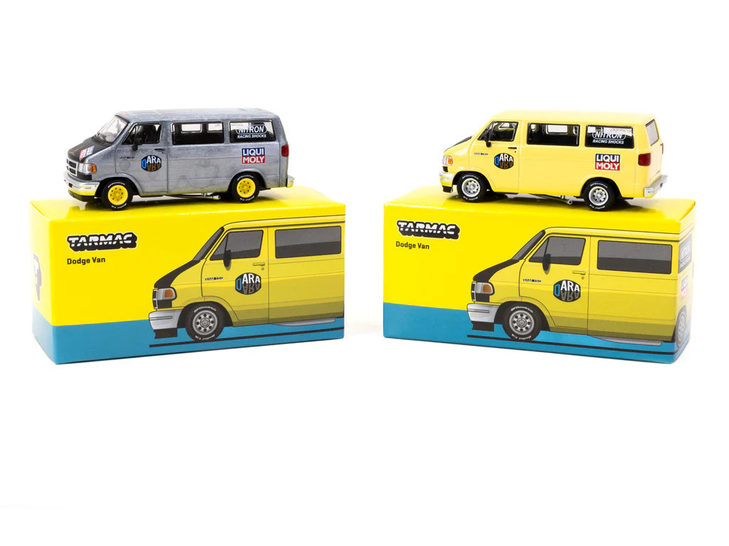 Tarmac Works 1:64 Dodge Van Yellow T64G-TL032-YL