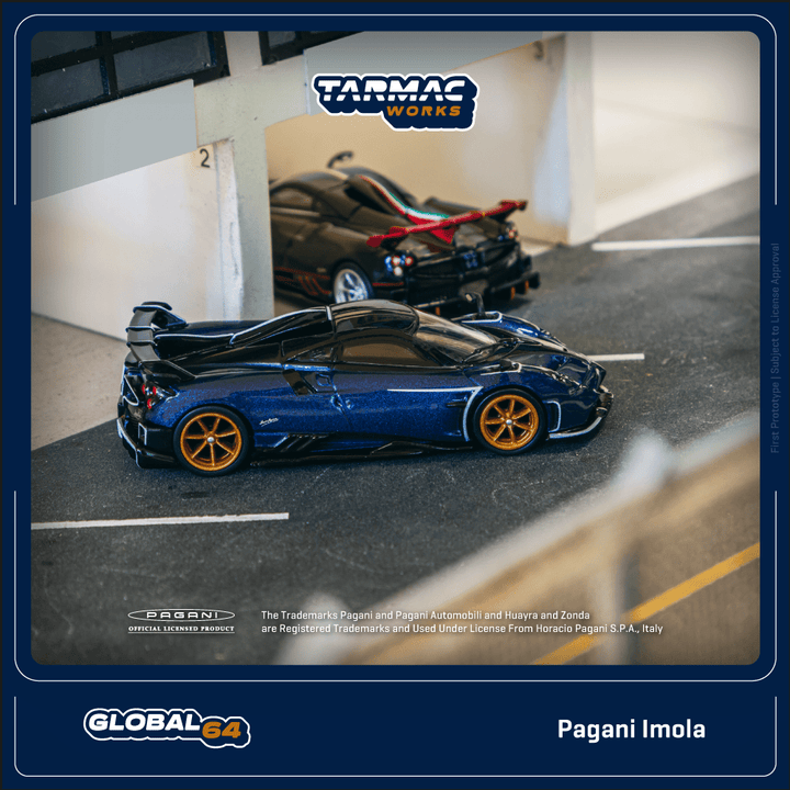 Tarmac Works 1:64 Pagani Imola Blu Argentina