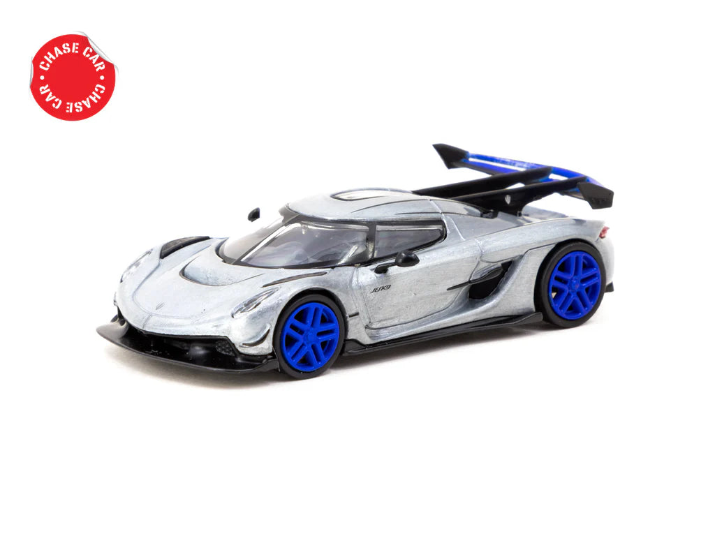 Tarmac Works GLOBAL64 Koenigsegg Jesko Attack Blu – 1:64 Diecast T64G-TL052-BL - Foto 5