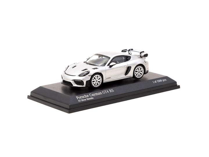 Tarmac Works 1:64 Porsche Cayman GT4 RS GT Silver Metallic