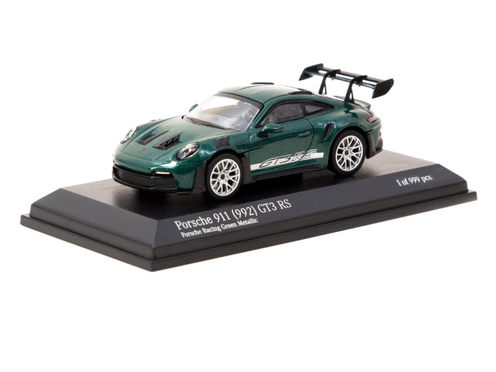 MINICHAMPS x Tarmac Works 1/64 Porsche 911 (992) GT3 RS Porsche Racing Green Metallic