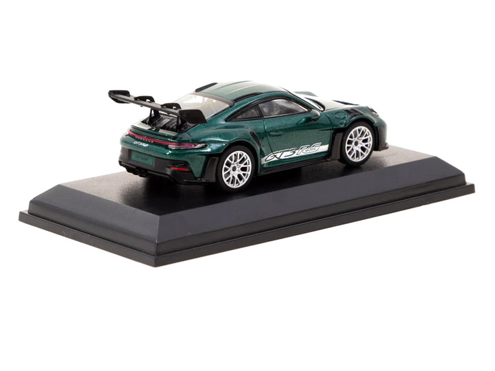 MINICHAMPS x Tarmac Works 1/64 Porsche 911 (992) GT3 RS Porsche Racing Green Metallic