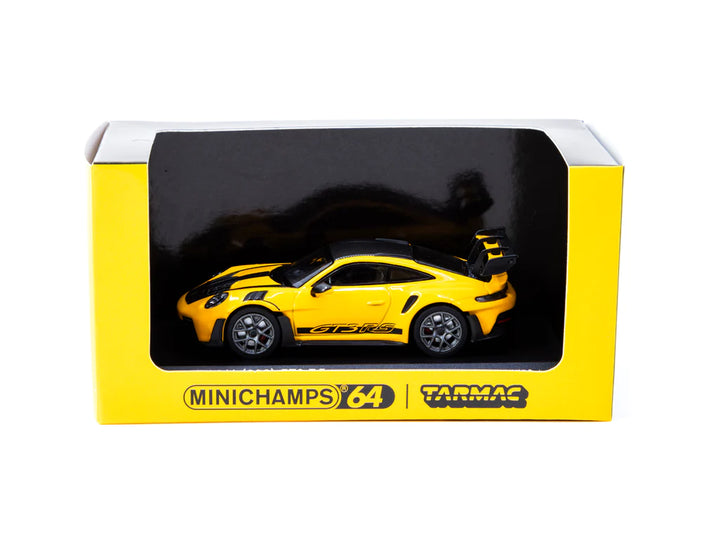 Minichamps X Tarmac Works 1:64 Porsche 911 GT3 RS Signal Yellow