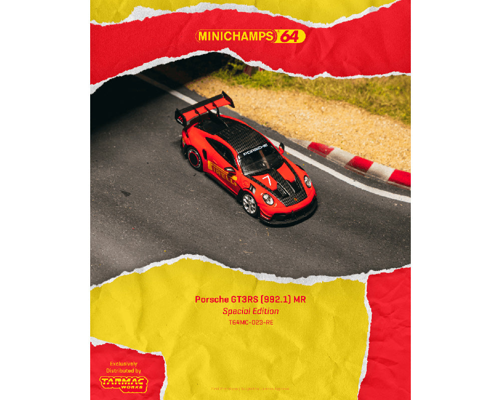 Preorder] Tarmac Works 1:64 Porsche GT3RS (992.1) MR – Red T64MC