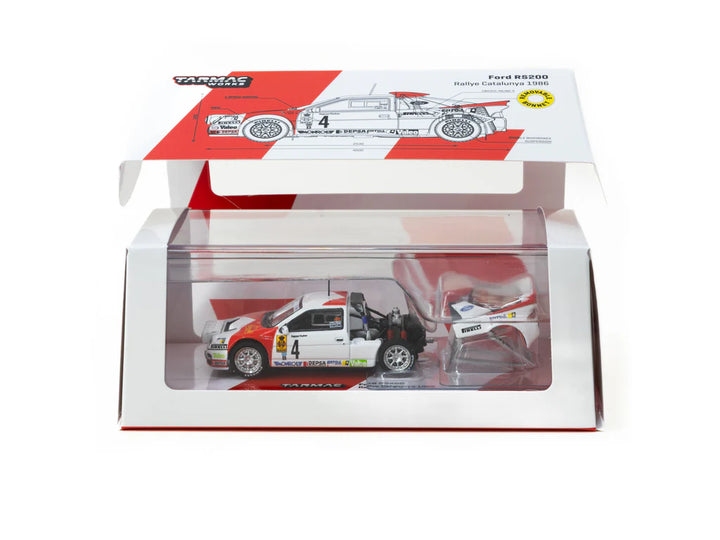 Tarmac Works 1:64 Ford RS200 Rallye Catalunya 1986 T64P-001-86RC04