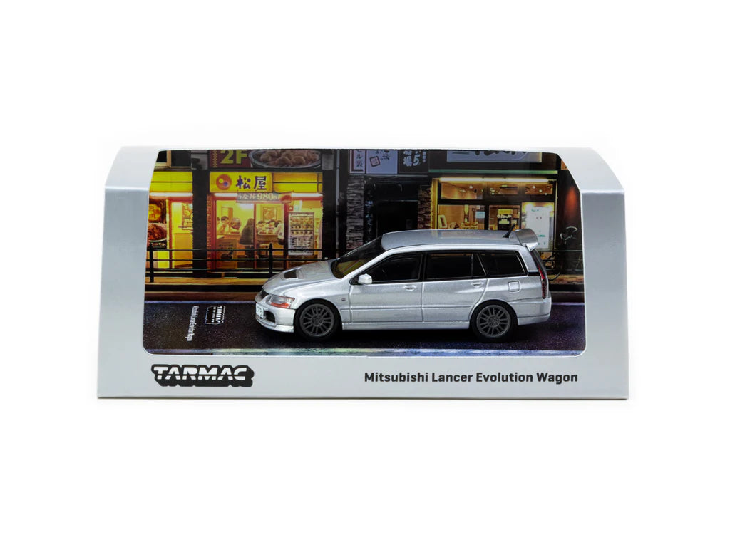 Tarmac Works 1:64 Mitsubishi Lancer Evolution Wagon Silver T64R-042-SL